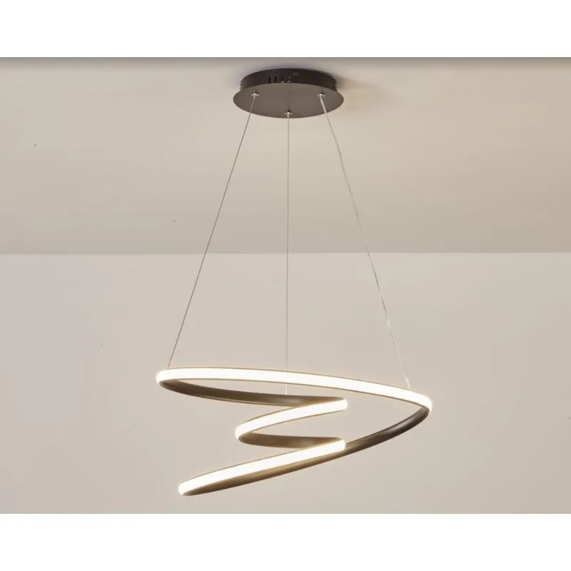 Pendente Spiral 60W 3 Em 1 Preto Fortec