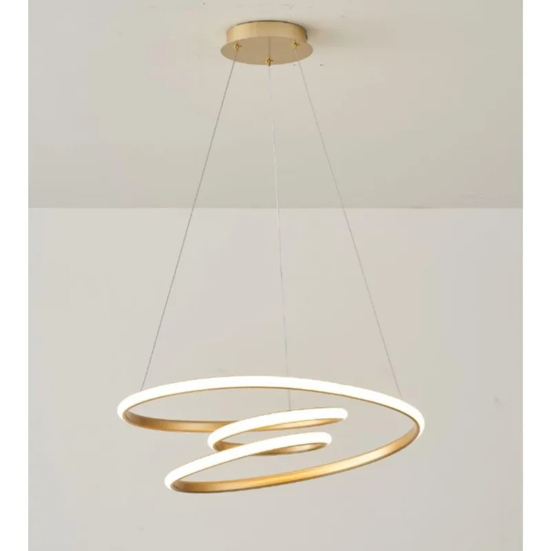 Pendente Spiral 60W 3 Em 1 Dourado Fortec