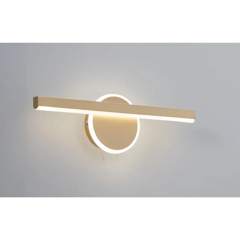 Arandela Interno Aluminio Dourado Led 18W 3 Em 1 Fortec