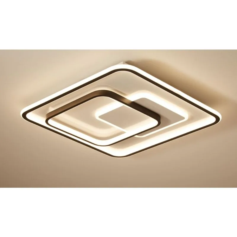 Plafon Quad 78W 3 Em 1 Branco E Preto Fortec