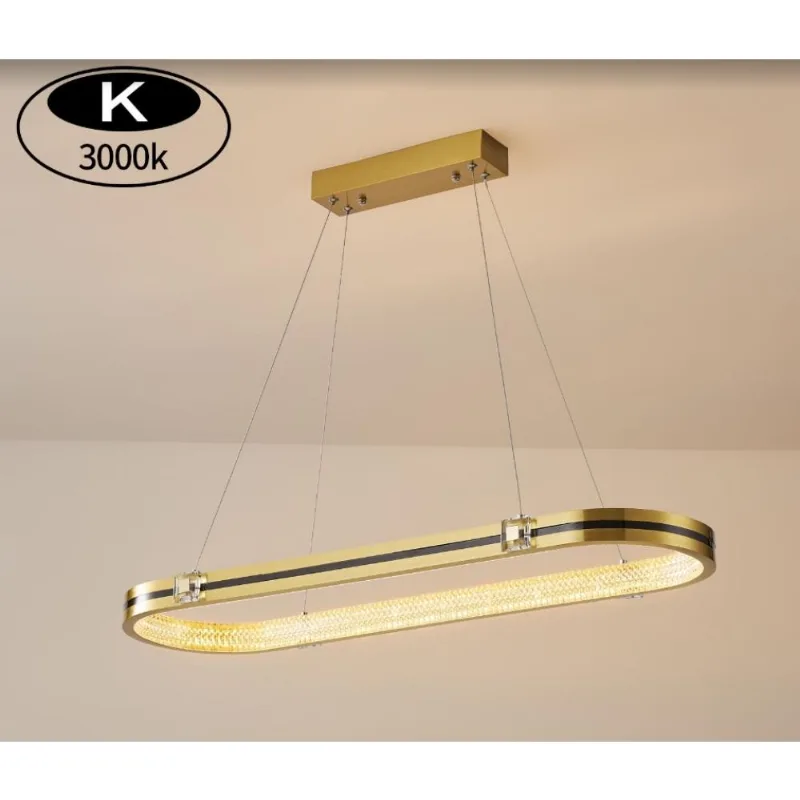 Pendente 40W 3 Em 1 Dourado E Preto Fortec