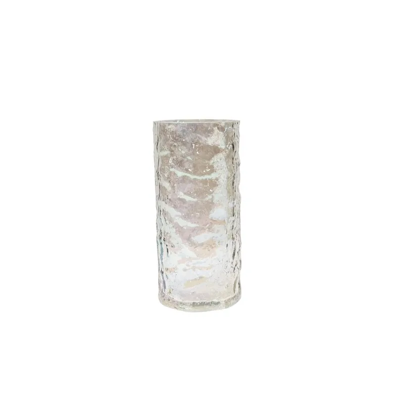 Vaso De Vidro Colorido 12X12X25Cm Hasiera