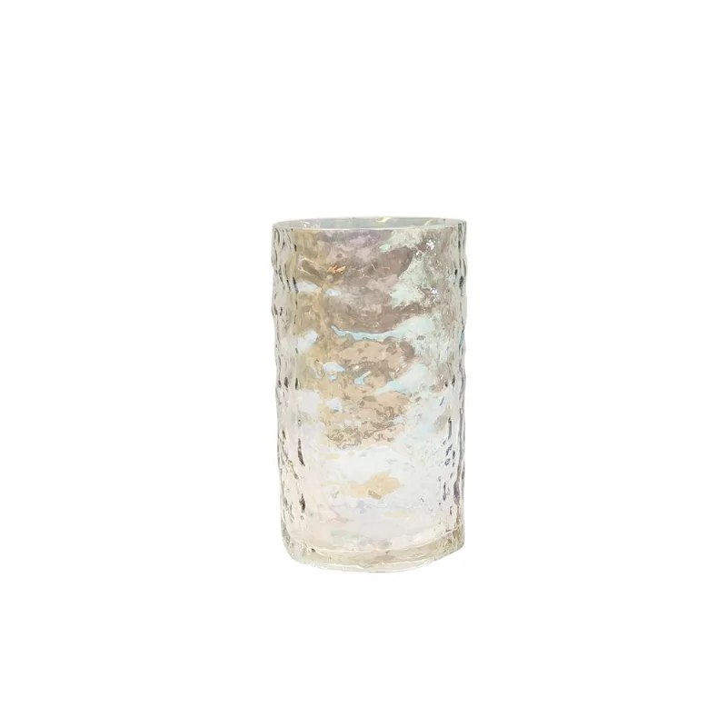 Vaso De Vidro Colorido 12X12X20,5Cm Hasiera