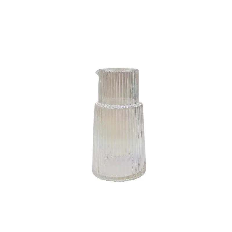 Vaso Hasiera Vidro 14x14x26cm Colorido Hasiera