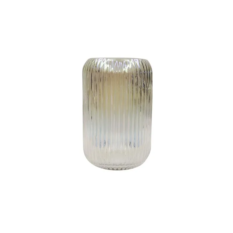 Vaso Hasiera Vidro 15x15x23,8cm Colorido Hasiera