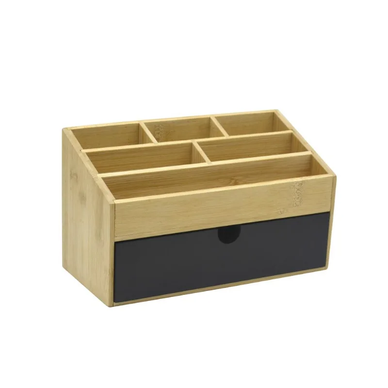 Organizador de Mesa Hasiera Bambu Hasiera com Gaveta Hasiera