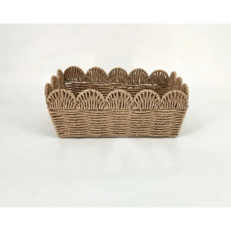 Cesto Hasiera Ráfia 33x23x12.5Cm Hasiera