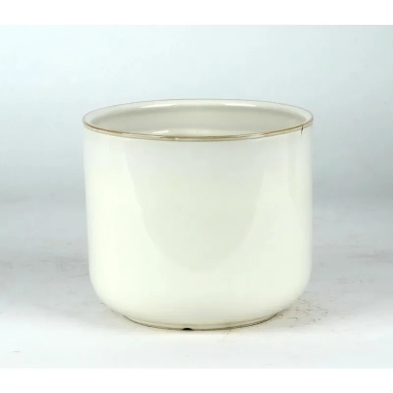 Cachepot Ceramica Branco Eco4505 Hasiera