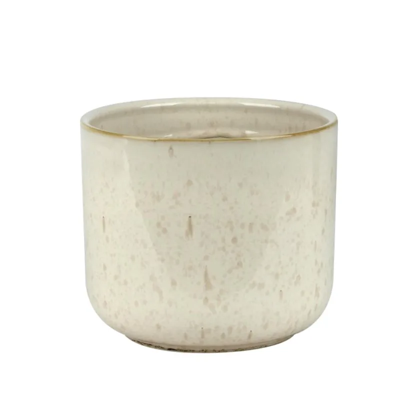 Cachepot Ceramica Branco Eco4507 Hasiera