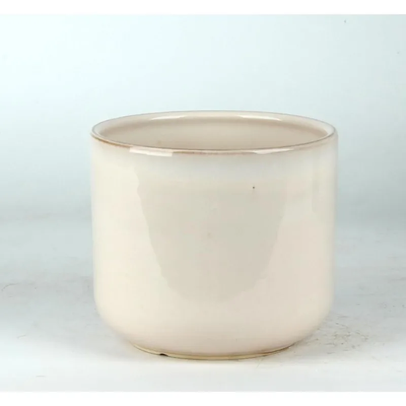 Cachepot Ceramica Branco Eco4508 Hasiera