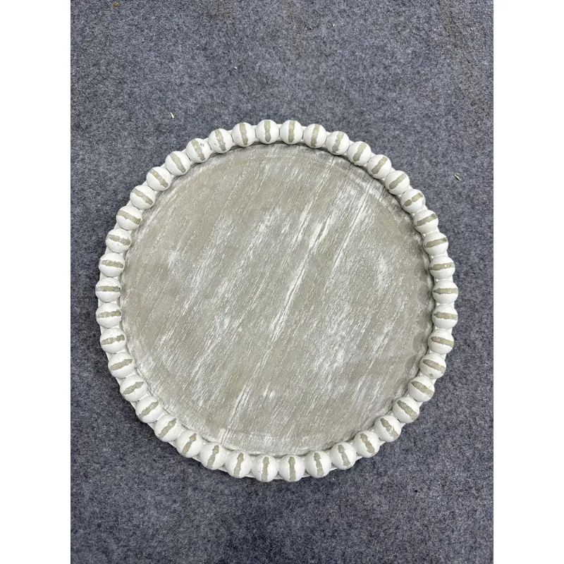 Bandeja de Madeira Branco 34X34X3cm Hasiera