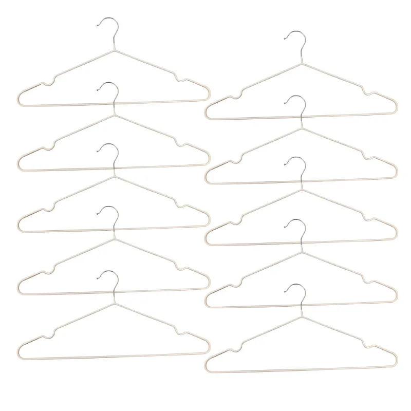Conjunto De 10 Cabides Antiderrapantes De Pe E Metal Hasiera