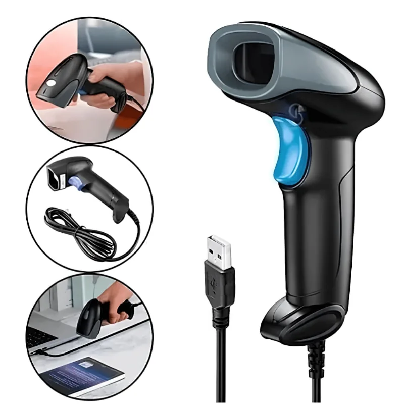 Leitor Código De Barras Ultra Rápido 1d Sem Fio Laser Cor Preto MDK-101S - Tomate