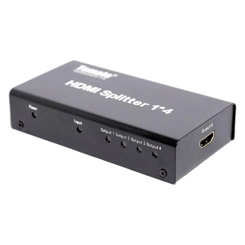 Splitter HDMI Tomate MTV-114 1X4 Full HD Preto (MP)