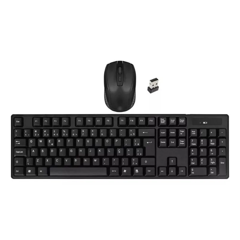 Kit Teclado E Mouse Sem Fio 2.4ghz Tomate Mkt-w111