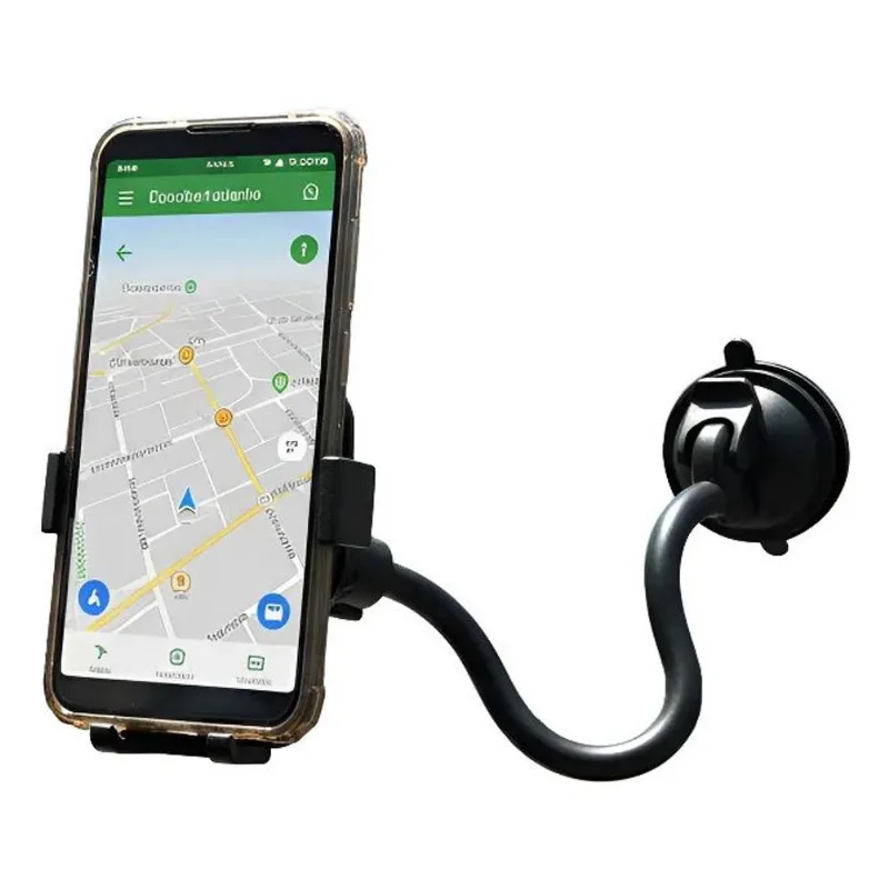 Suporte Para Celular E Gps Tomate MTG-258 - Haste Longa E Fixação Automática - Tomate