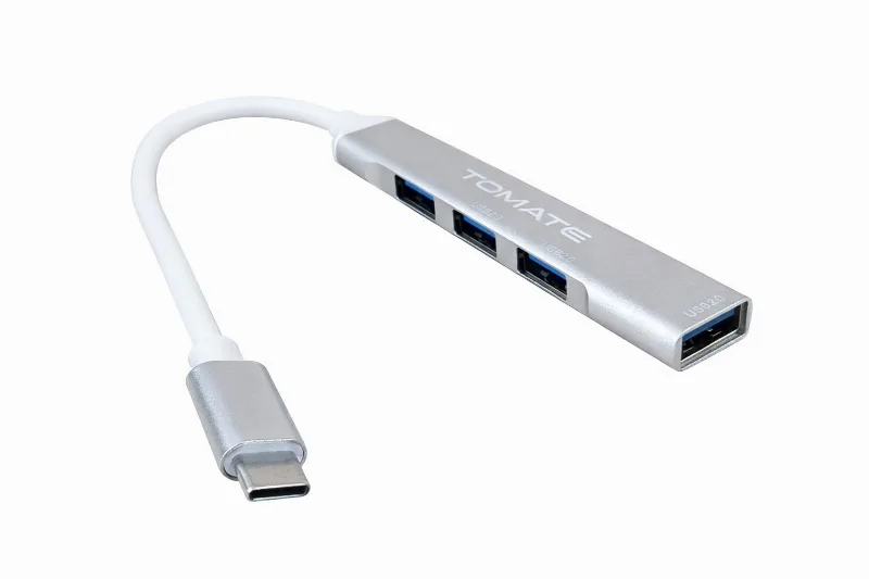 Adaptador 4 Em 1 Type-c Para Usb 480mbps Tomate Mst-019 - Tomate