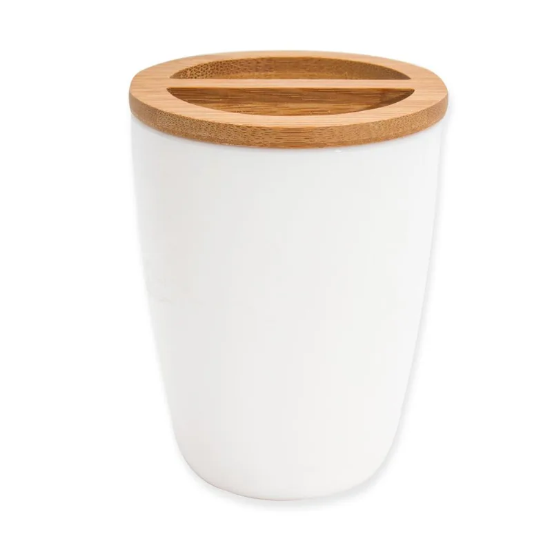 Porta Escova de Dente Ogza Poliestireno Branco