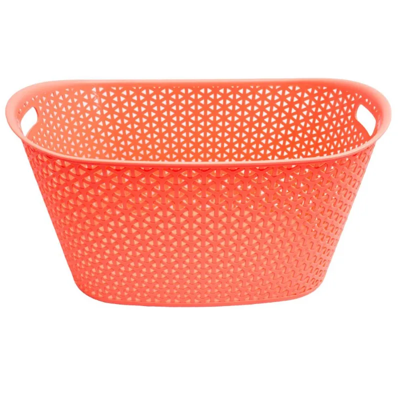 Cesto Organizador 24 Litros Oval Ogza Coral