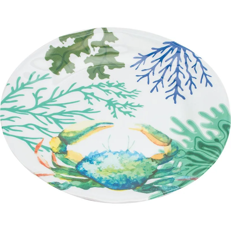 Prato de Melamina Sobremesa 22cm Caranguejo