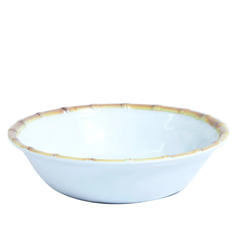 Tigela de Melamina Bambu 19x5cm CV202388 Branco