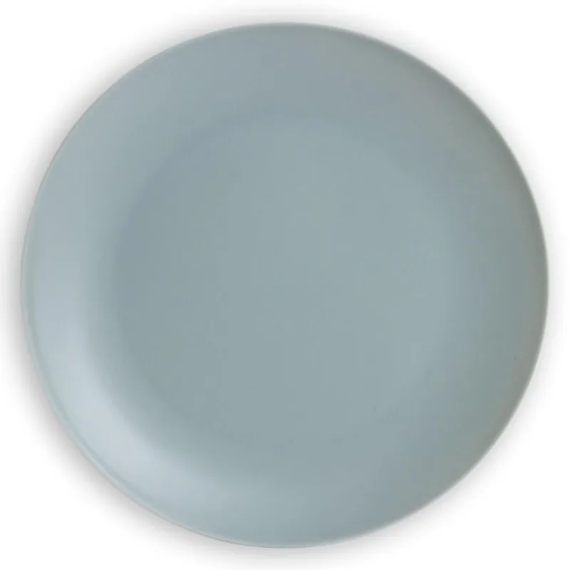 Prato de Melamina Raso 26.5x1.6cm CV202399 Cinza Fosco