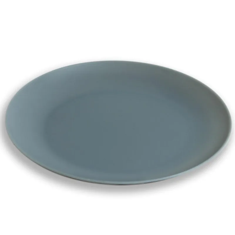 Prato de Melamina Sobremesa 20x1.4cm CV202400 Cinza Fosco