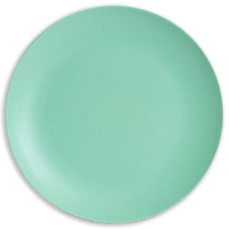 Prato de Melamina Sobremesa 20x1.4cm Verde Fosco