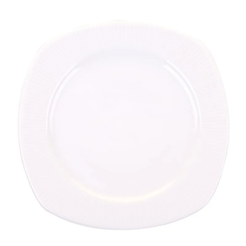 Prato de Porcelana Sobremesa 19cm Cazza Lumi Branco