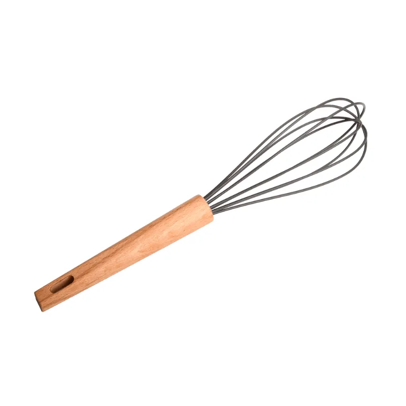 Batedor de Silicone com Cabo de Madeira Cazza Oak
