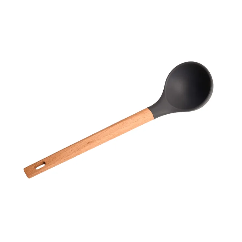 Concha de Silicone com Cabo de Madeira Cazza Oak