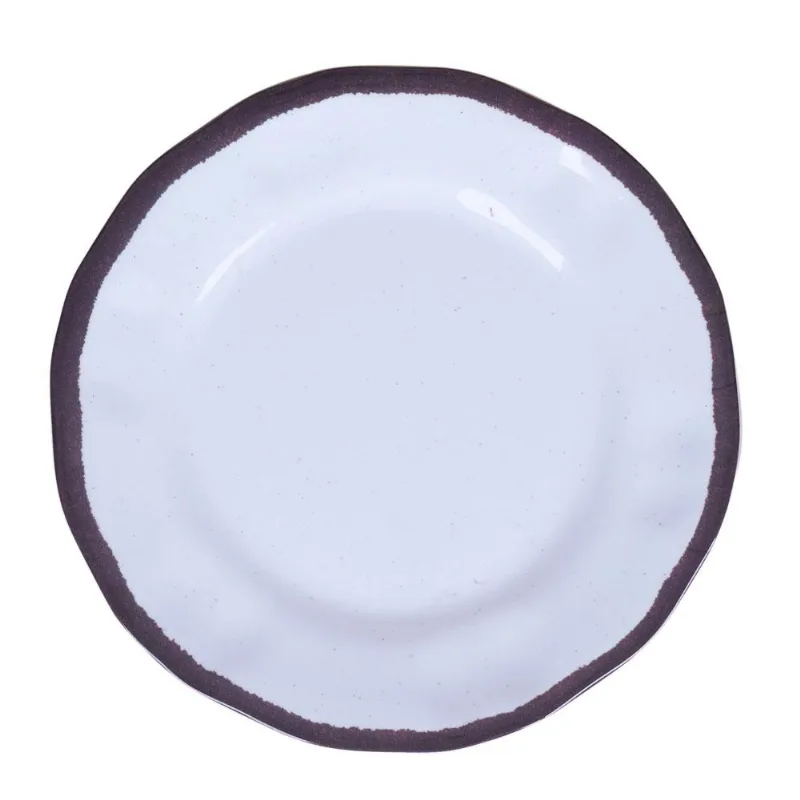 Prato de Melamina Sobremesa 22cm Cazza Flakes