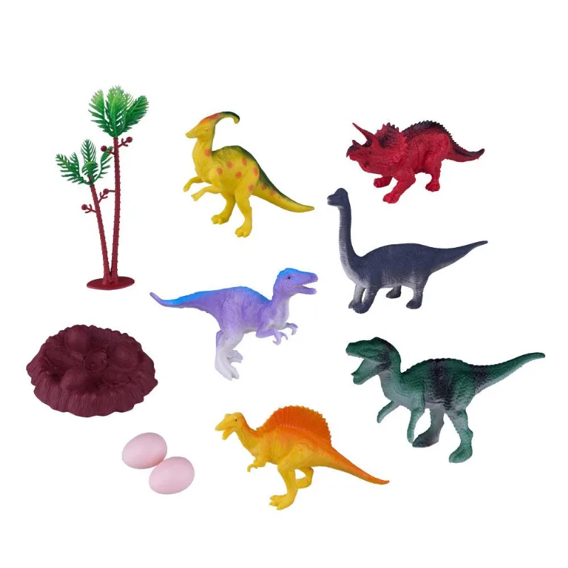 Conjunto 6 Dinossauros Fun World Play&amp;fun