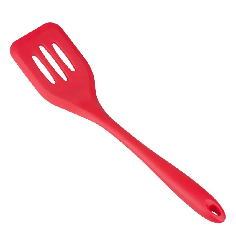 Espátula Vazada de Silicone Cazza Easy Vermelha