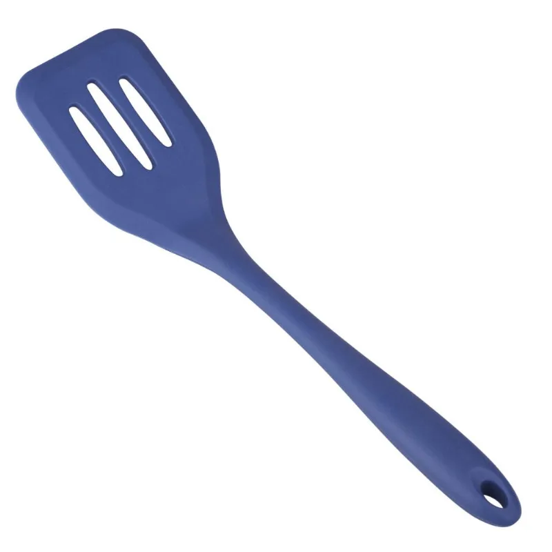 Espátula Vazada de Silicone Cazza Easy Azul
