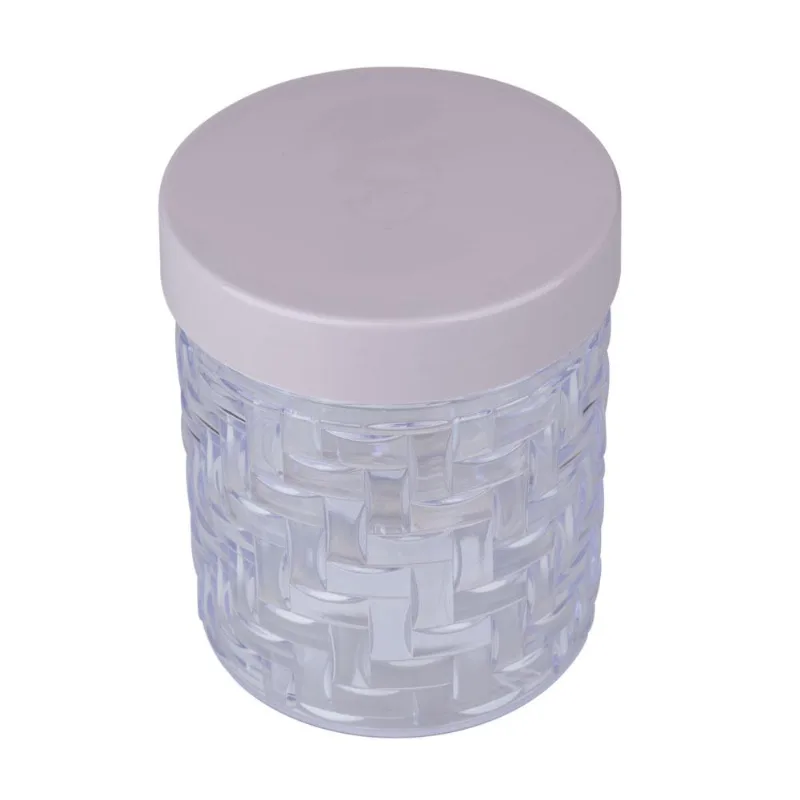 Pote Rattan 1L Cristal Cazza Amêndoa