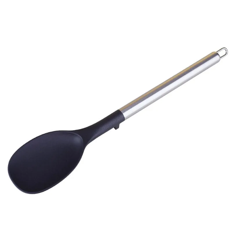 Colher Inox e Silicone Prime Cazza Preto