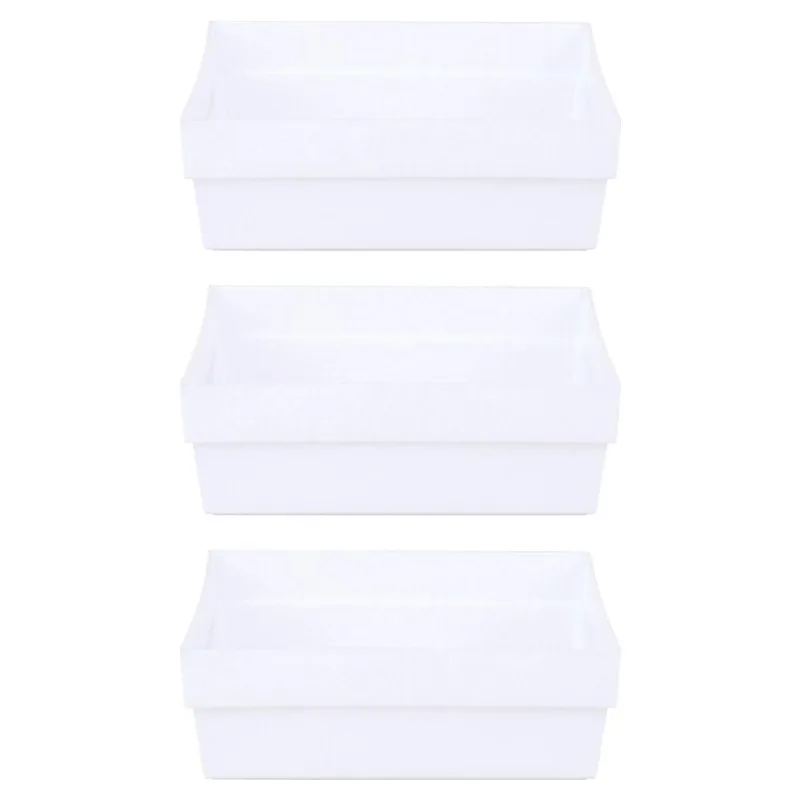 Kit Organizador de Gavetas Block Cazza Branco