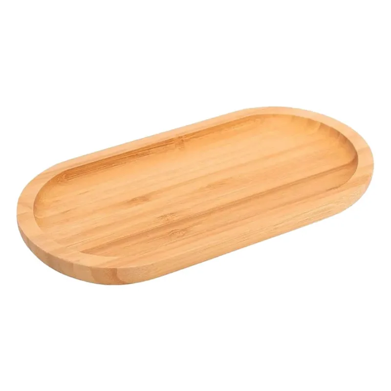 Bandeja Cazza em Bambu Oval 33cm UNICA