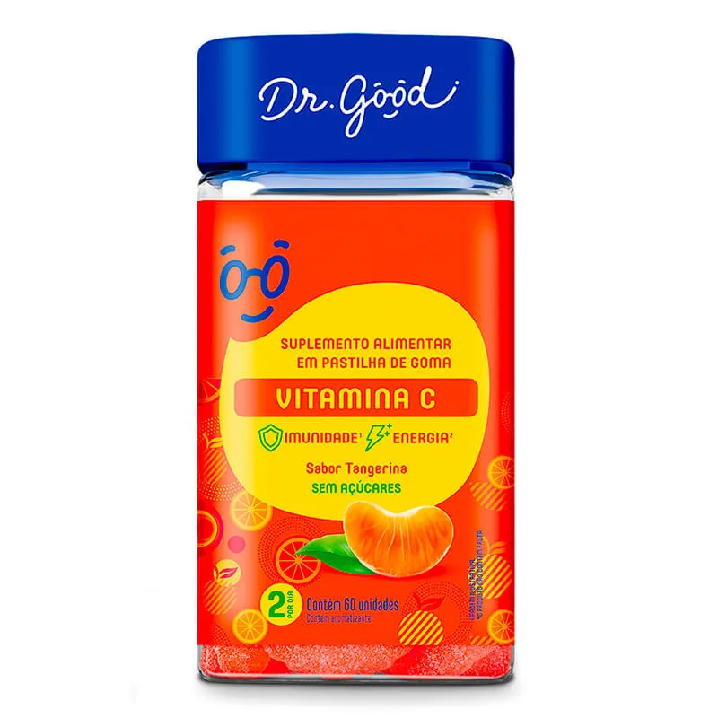 Vitamina C Tangerina 60gomas - Dr Good - Dr Good