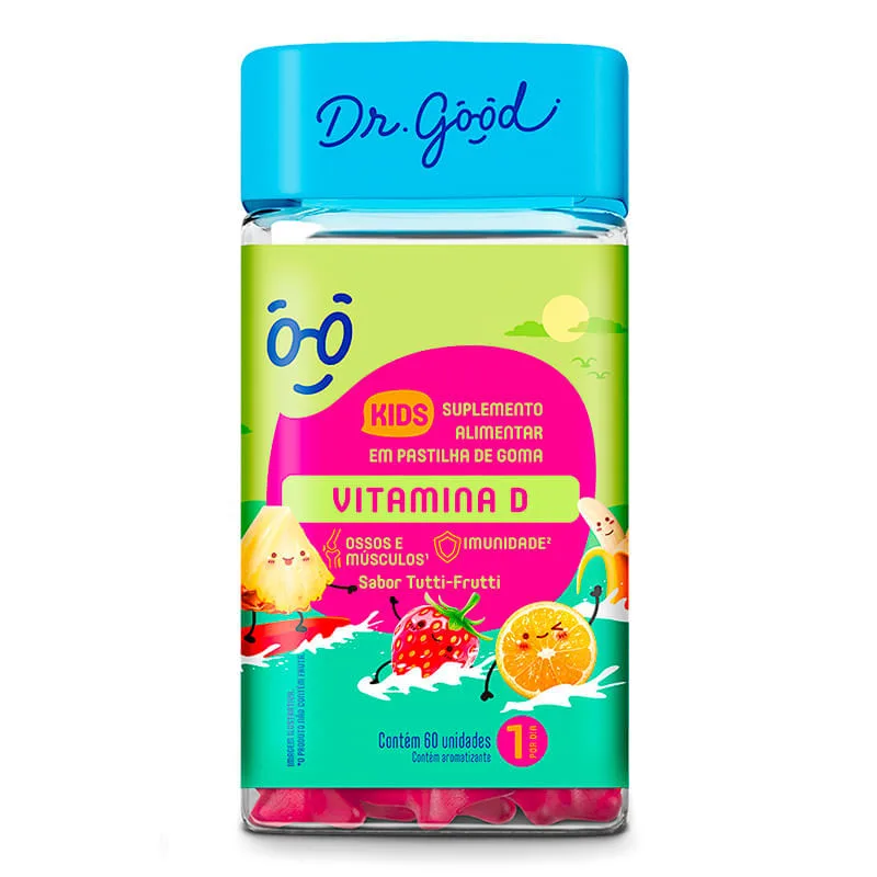 Vitamina D Kids Tutti Fruitti 60gomas - Dr Good - Dr Good