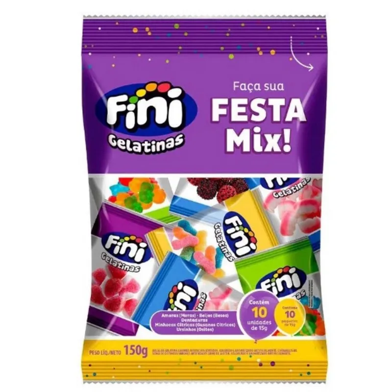Bala Fini Festa Mix C/10 unids de 15g - 150g - Fini