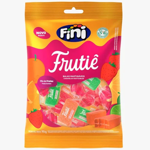 BALA MASTIGÁVEL FINI 70G FRUTIE MIX FRUTAS - FINI