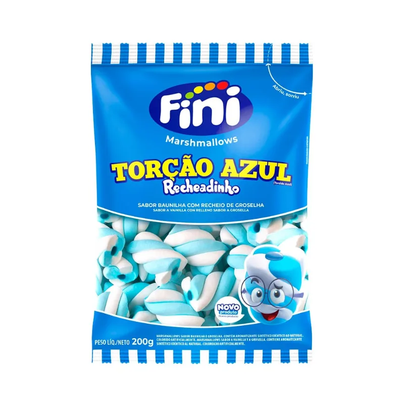 Marshmallows Fini Torção Azul 200g