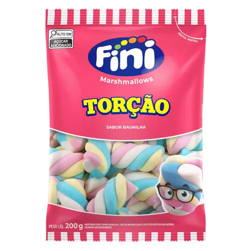Marshmallow Fini Torção Baunilha 200 g