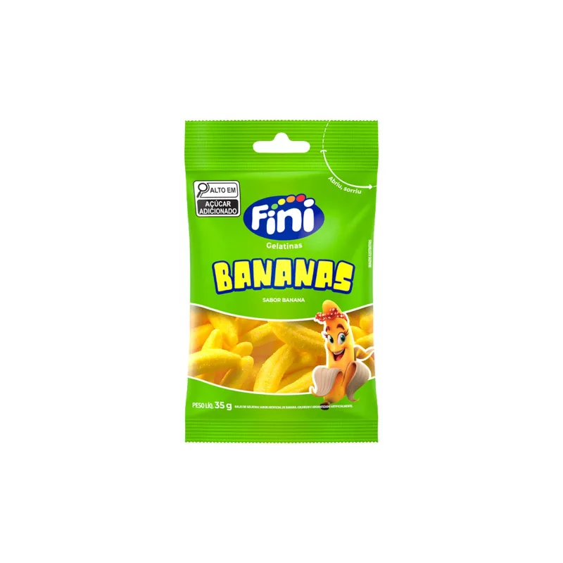Bala de Gelatina Bananas Fini 35g - Fini - Mercearia