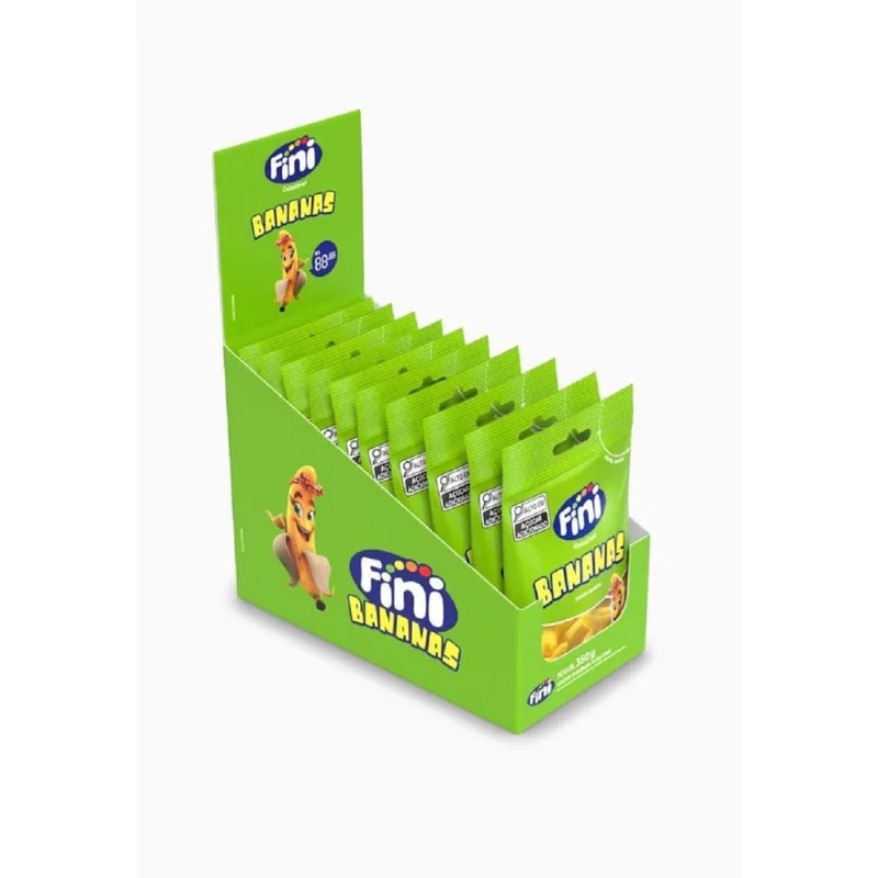 Bala Fini Gelatina Bananas (10X35G) -
