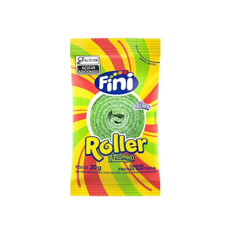 Bala de Gelatina Roller Frutas Cítricas Sortidas Fini 20g - Fini - Mercearia
