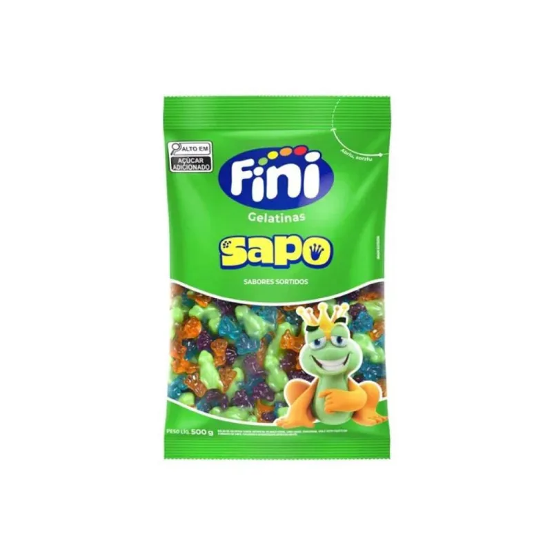 Bala Gelatina Fini Sapos Sortidos 500g