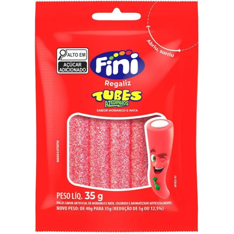 REGALIZ FINI TUBES 10X35GR MOR CIT - Não Informado - Mercearia